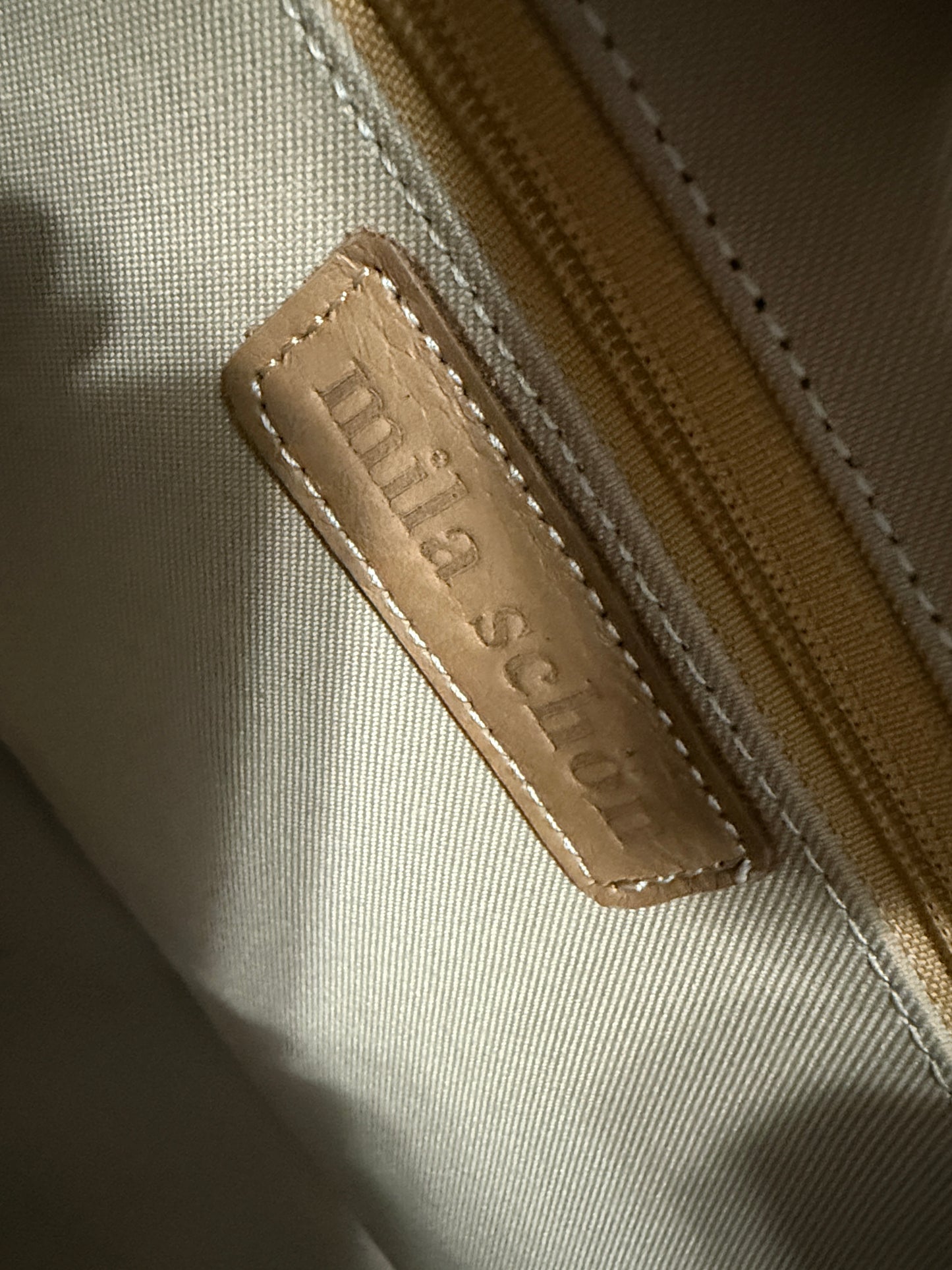 Vintage Italian Ostrich Leather Bag – Ivory White